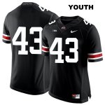 Youth NCAA Ohio State Buckeyes Robert Cope #43 College Stitched No Name Authentic Nike White Number Black Football Jersey WU20U37OI